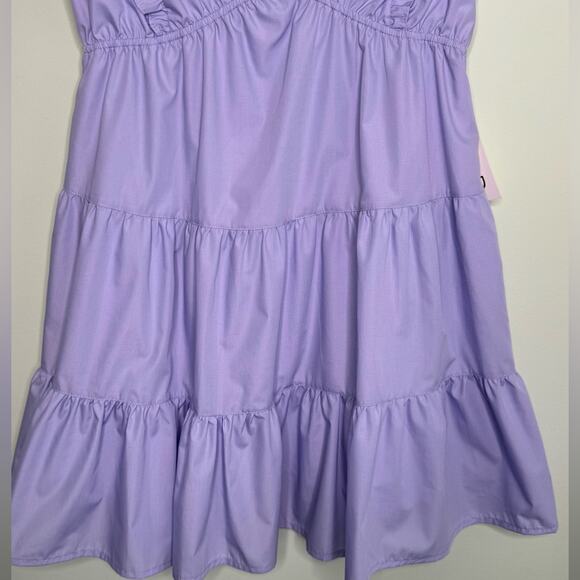 Mod On Trend Lavender Tiered Dress Size Medium NWT - Picture 4 of 9